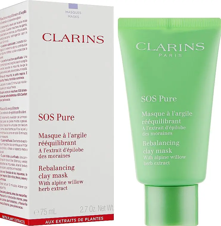 Clarins Маска для обличчя 75 мл SOS Pure Mask - фото 2