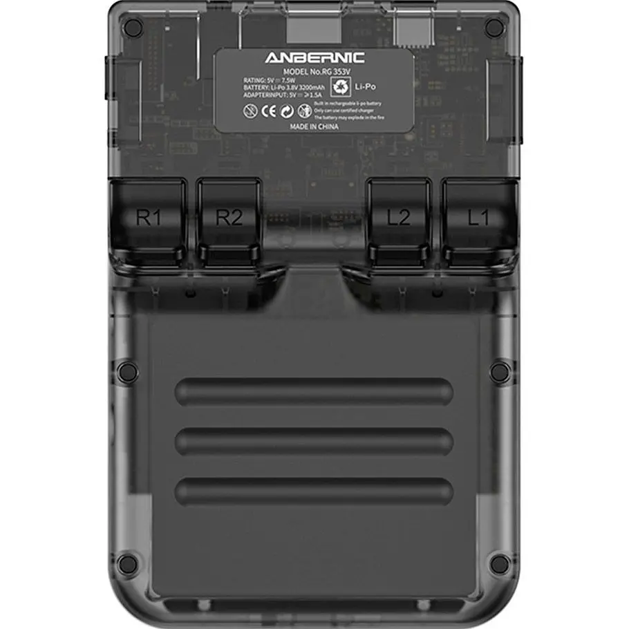 Ретро ігрова приставка Anbernic RG353V 64GB Transparent Black [102909] - фото 4