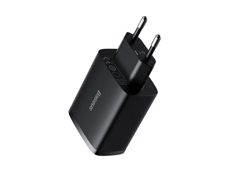 Зарядний пристрій BASEUS Compact 3U 17 W чорний (CCXJ020101) - фото 4