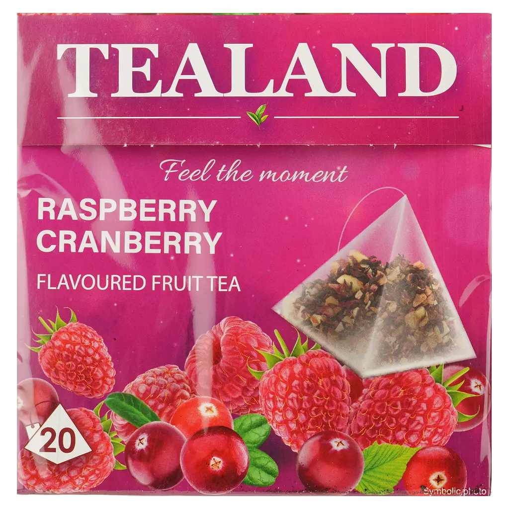 Чай фруктовый Tealand Aspber&Cranberry, малина и клюква, в пирамидках, 40 г - фото 2