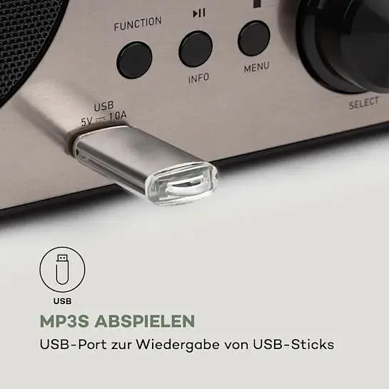 Стереосистема интернет-радио Auna Harvard (10034089) - фото 7