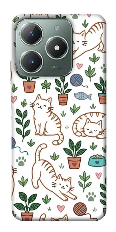 TPU чохол Demsky Cats pattern для Realme C61 4G