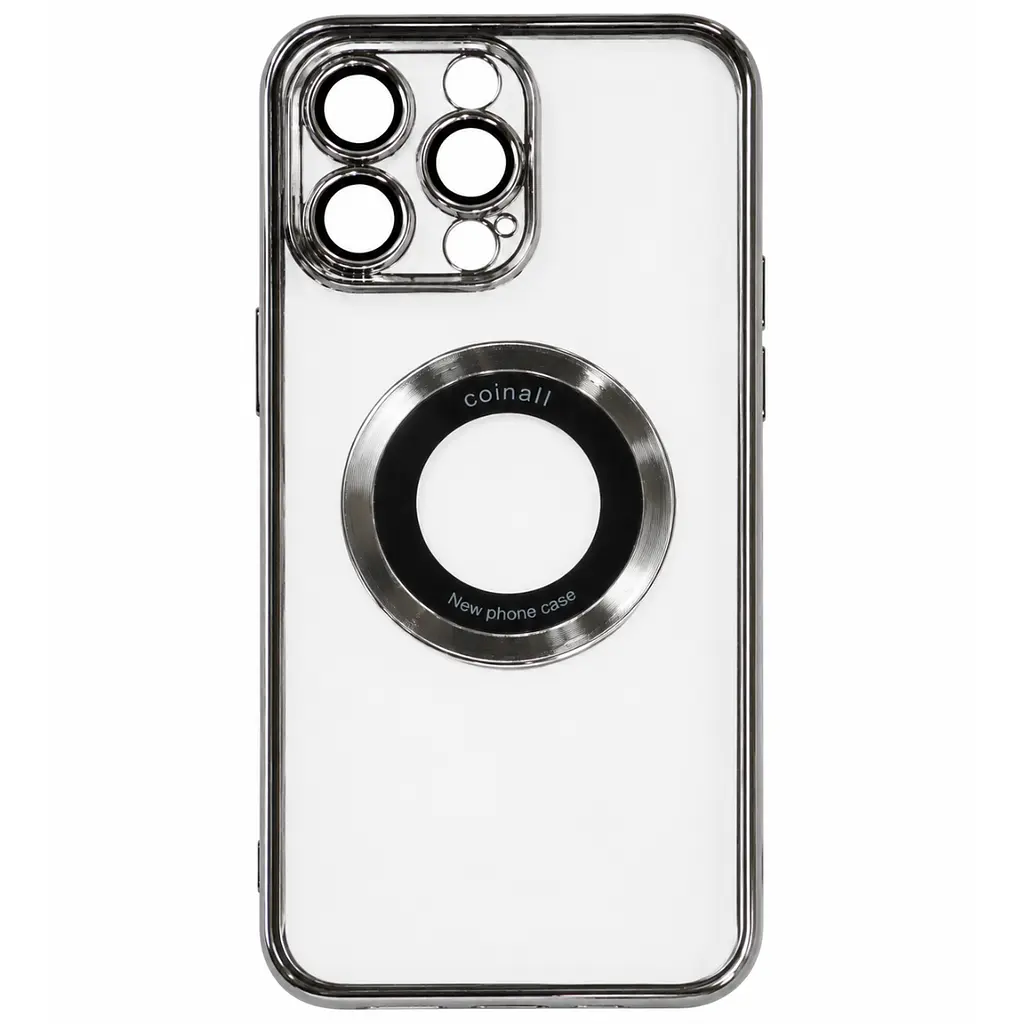 Магнітний чохол XON PhoneCase Magnetic для iPhone 14 Pro (PCMC1114300G 8048) Сірий/Прозорий
