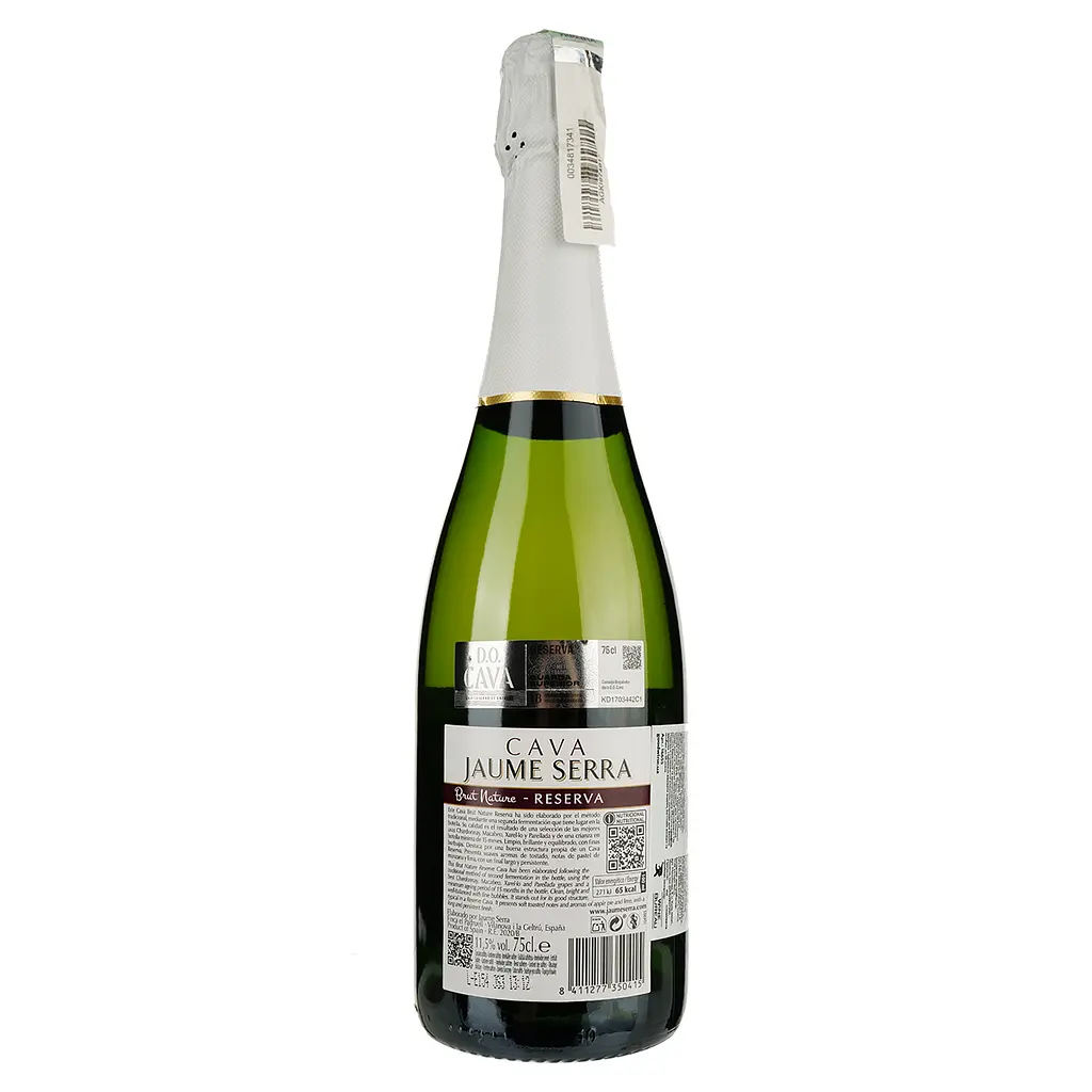 Вино игристое Jaume Serra Cava Brut Nature Reserva, белое, брют, 11,5%, 0,75 л (16655) - фото 2