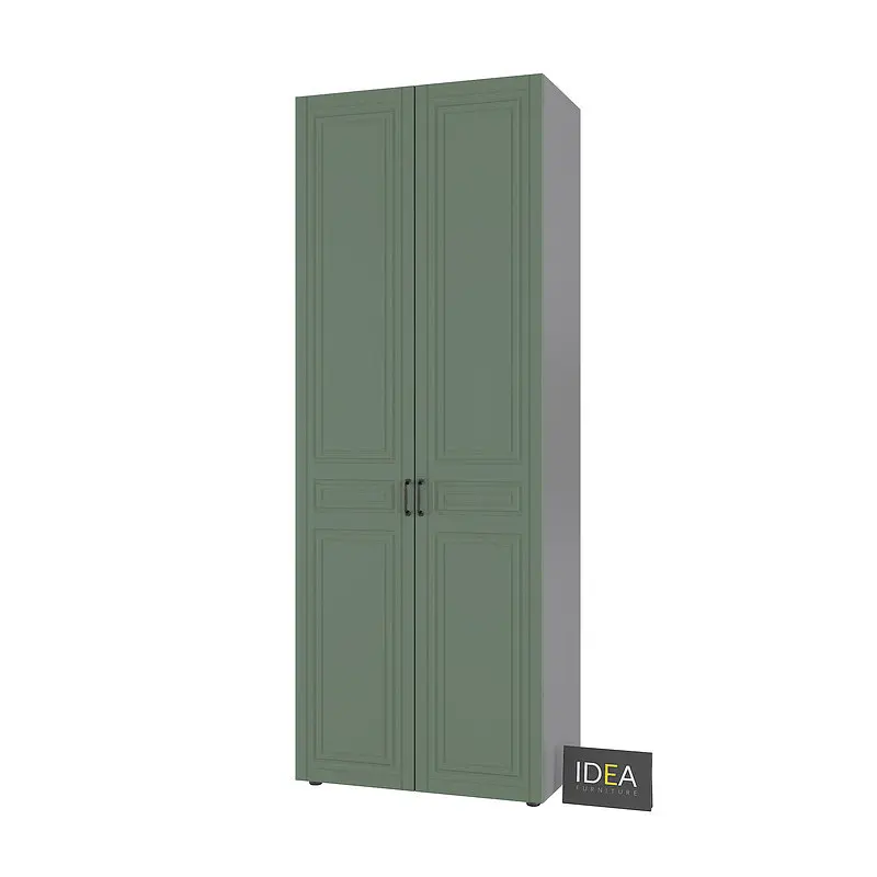 Шафа для одягу з полицями С-9.2 Антрацит/Камуфляж Idea - фото 3