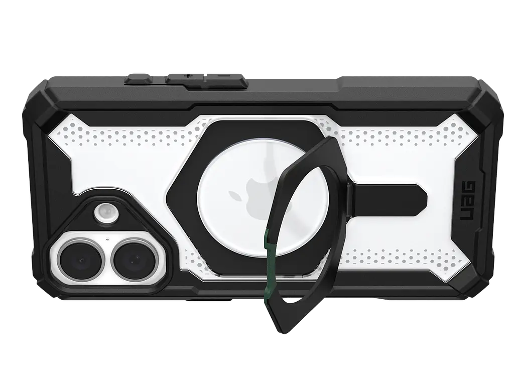 Оригінальний протиударний чохол для iPhone 16 UAG Plasma XTE MagSafe Black 11447611404G з підставкою - фото 10