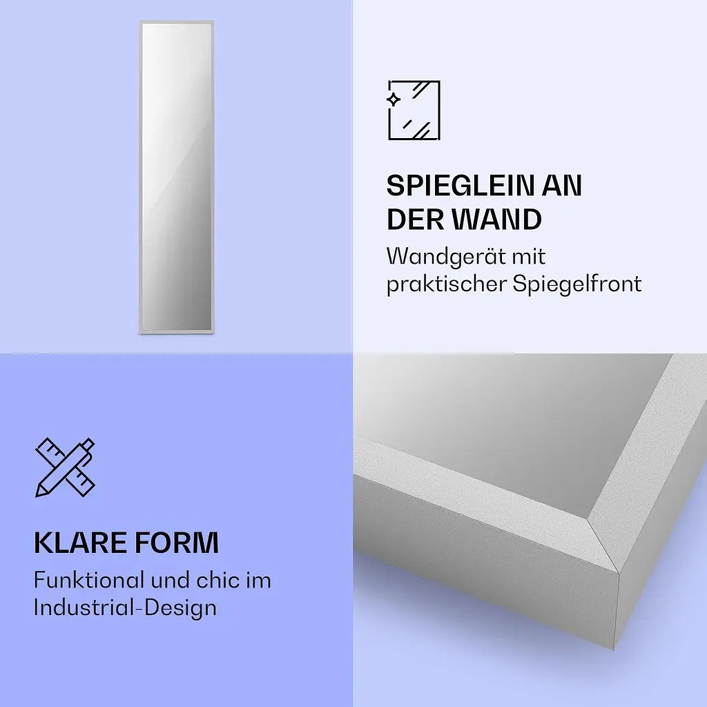 Інфрачервоний обігрівач дзеркало Klarstein La Palma (10039841) - фото 8