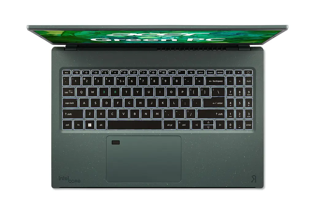 Ноутбук Acer Aspire Vero AV15-53P 15.6' FHD IPS, Intel i5-1335U, 16GB, F512GB, UMA, Lin, зелений (NX.KN5EU.002) - фото 5