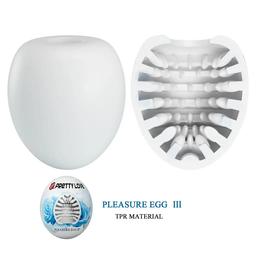 Мастурбатор яйцо Pretty Love Pleasure Egg III белый - фото 3