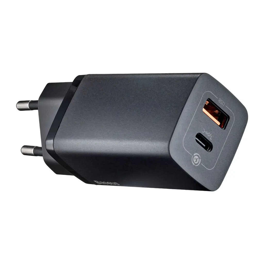 МЗП Baseus GaN2 Lite Quick ChargerC + U 65W EU Чорний