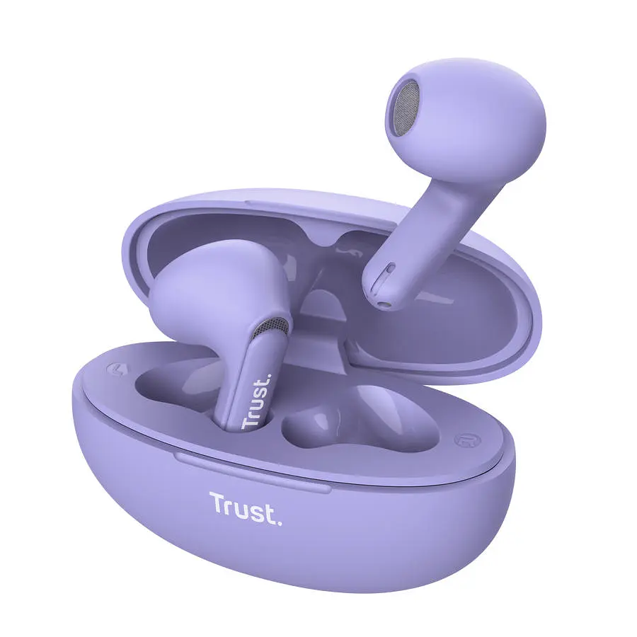 Навушники TWS Yavi Earphones BT 5.3, ENC, SBC, Mic, Фіолетовий Trust teh0013163 - фото 3