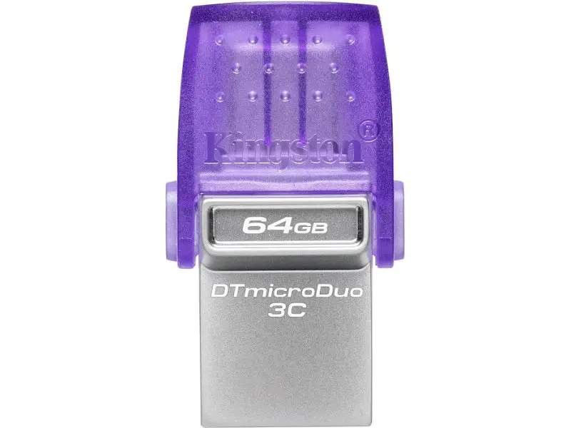 USB флеш накопичувач Kingston 64 GB DataTraveler microDuo 3C (DTDUO3CG3/64GB) - фото 2