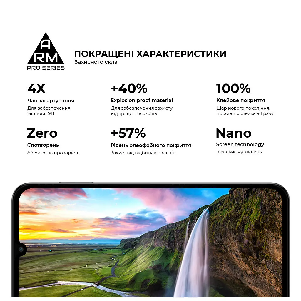 Скло захисне Armorstandart Pro Samsung M15 5G (M156) Black (ARM74368) - фото 5
