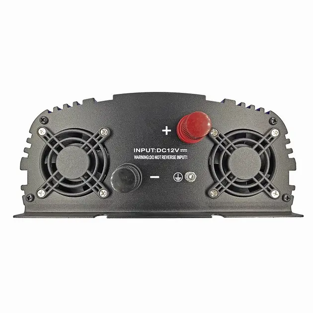 Інвертор напруги 1500 W перетворювач напруги 12 V-220 V з апроксимованою синусоїдою, 2 Schuko, USB, клемні дроти, 6 запобіжників 12 V/220 V Tommatech MS-1500 - фото 2