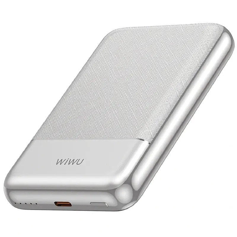 Портативне ЗП Power Bank P089 Seraph PD20W із БЗП 10000 mAh Silver Wiwu teh0029384 - фото 2