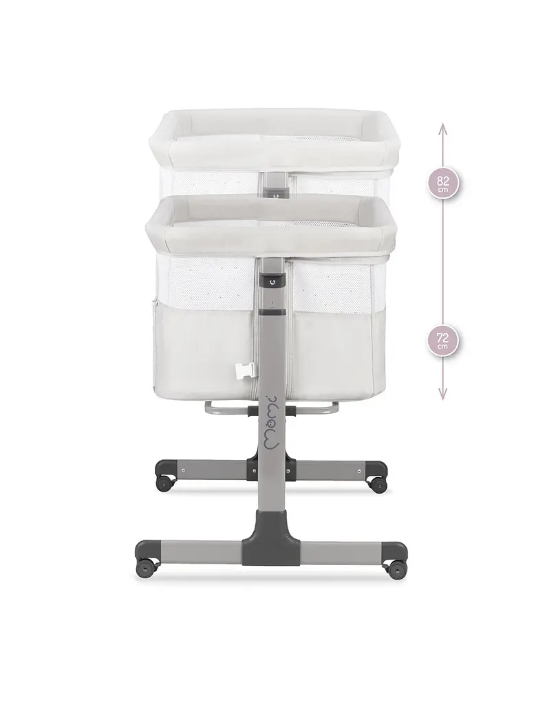 Кроватка приставная Momi Revo Light Grey - фото 8