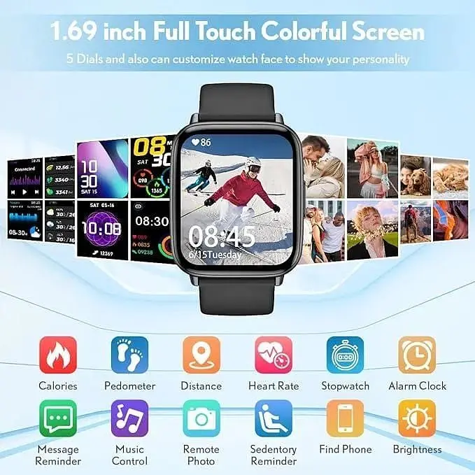 Фітнес смарт-годинник Halothx Smartwatch IP68 Водонепроникні - фото 2