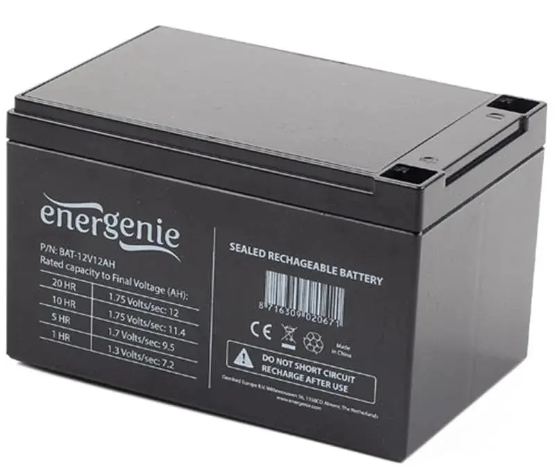 Акумуляторна батарея для ДБЖ EnerGenie AGM 12 V / 12 А*ч (BAT-12V12AH)