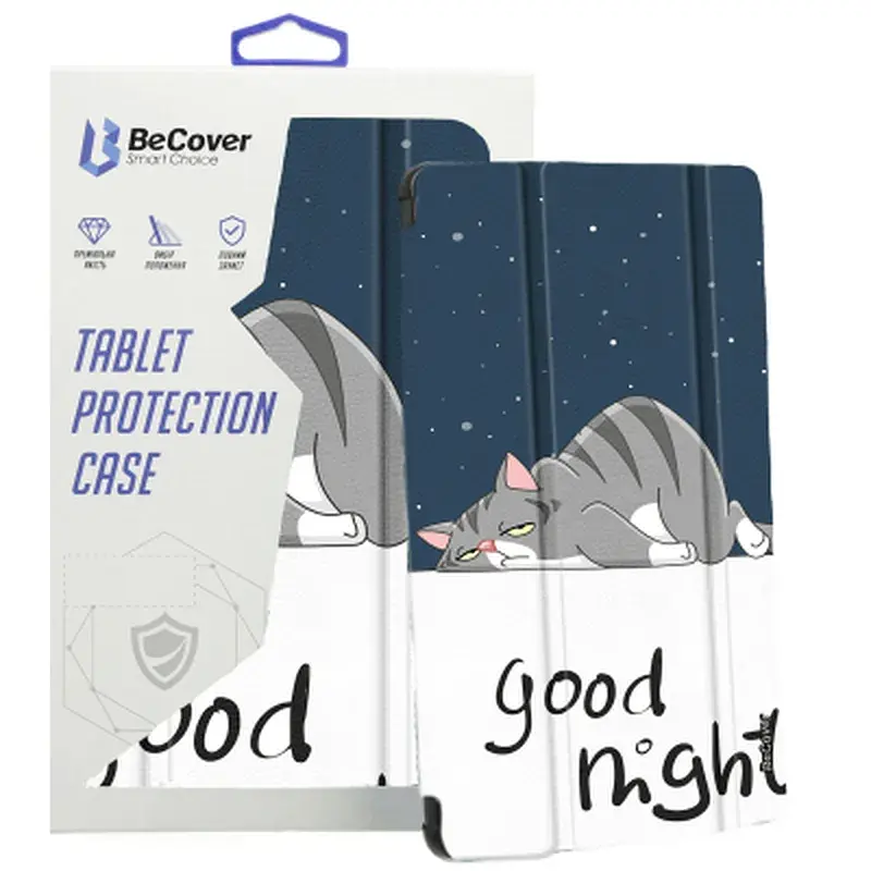 Чохол до планшета BeCover Smart Case Samsung Galaxy Tab S10 FE Plus (SM-X620/SM-X626) 13.1" Good Night (713387) - фото 9