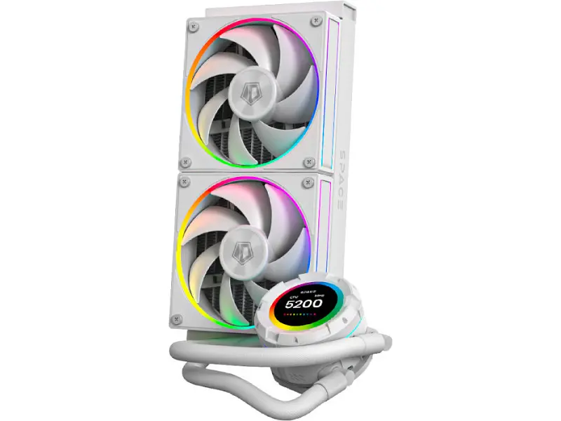 Водяне охолодження ID-COOLING Space LCD SL240 White - фото 2