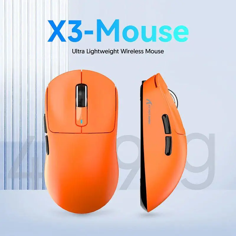 Бездротова мишка ATTACK SHARK X3 Orange | Сенсор PAW3395 | 65 годин акум - фото 10
