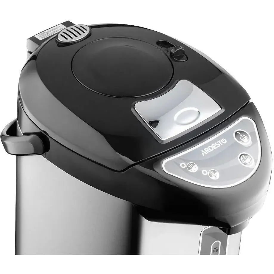 Термопот Ardesto TP-50B, Inox/Blac, 750W 5 л автоматична/ручна помпа,корпус з нержавіючої сталі пластик - фото 6