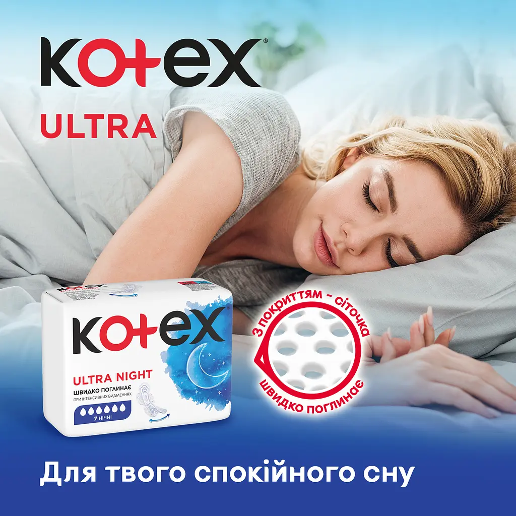 Гигиенические прокладки Kotex Ultra Dry Night 7 шт. - фото 7