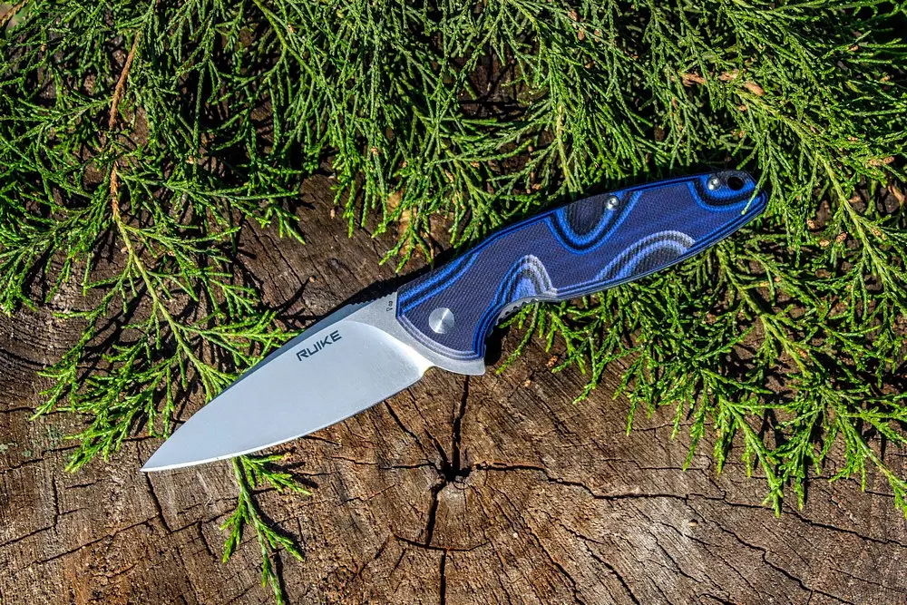 Ніж складаний туристичний Ruike Fang P105-Q, (9.2 см) 14C28N/G10 синій - фото 4