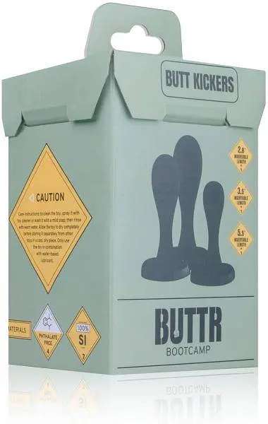 Набір анальних пробок Buttr Butt Kickers Butt Plug Training Set - фото 2