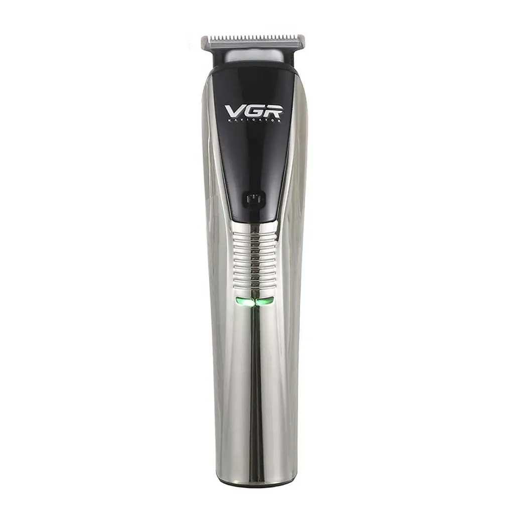 Машинка для стрижки професійна VGR V-029 акумуляторна з насадками, срібло VGR HP-V-029 - фото 2