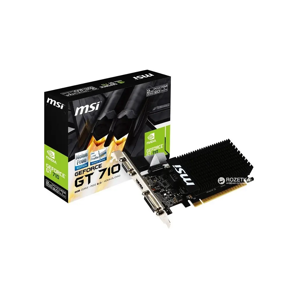 Відеокарта GeForce GT710 2048Mb MSI (GT 710 2GD3H LP) - фото 2