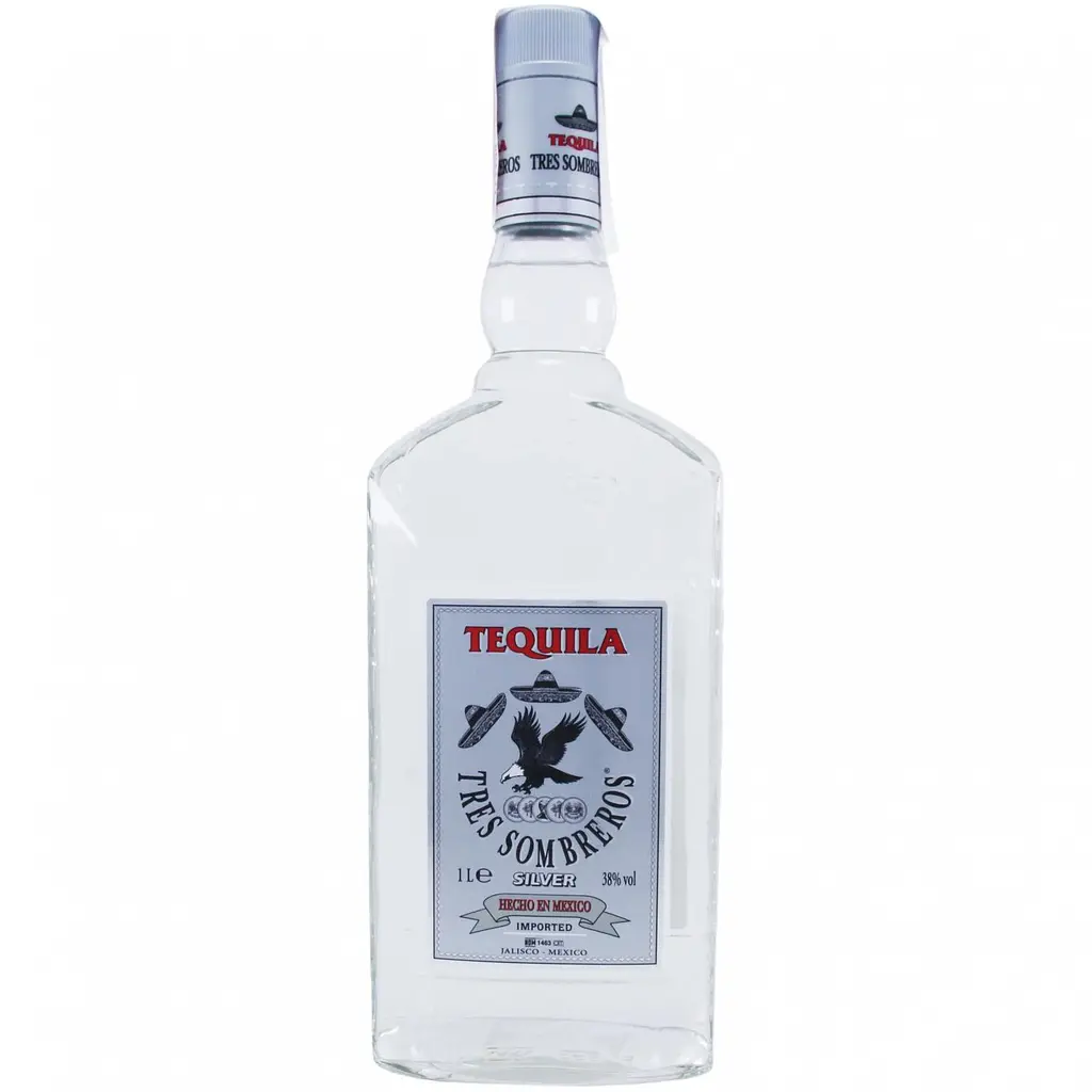 Текіла Tres Sombreros Silver 38% 2 л (2 шт. х 1 л) - фото 2