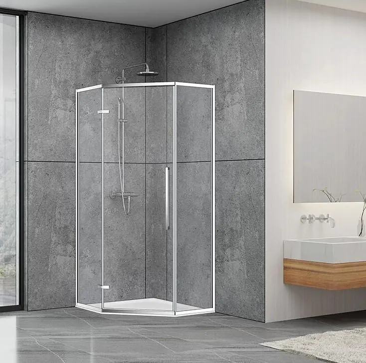 Душова кабіна Dusel DL197H Chrome 900x900x1900, Хром, Універсальна, прозорий, хром, 90x90 - фото 3