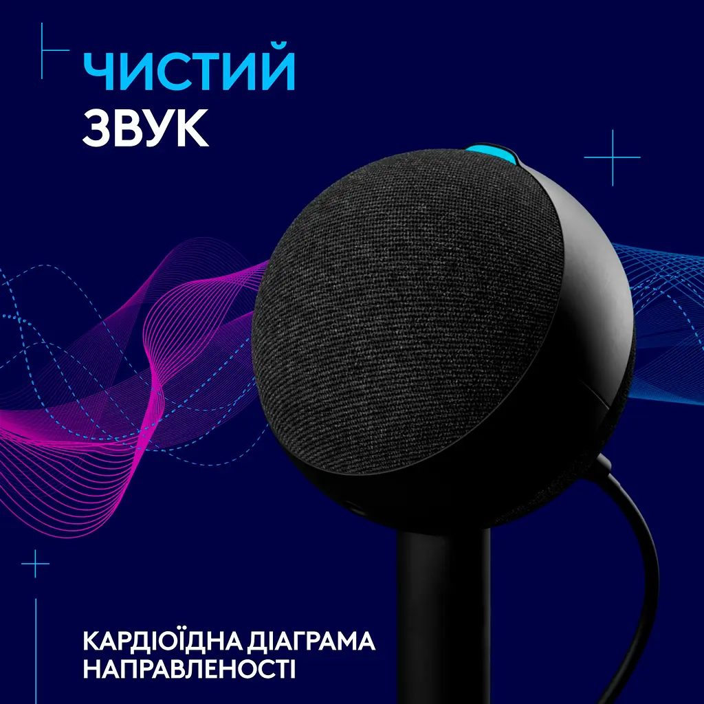 Мікрофон Logitech G Yeti Orb RGB Black (988-000551) [119861] - фото 8