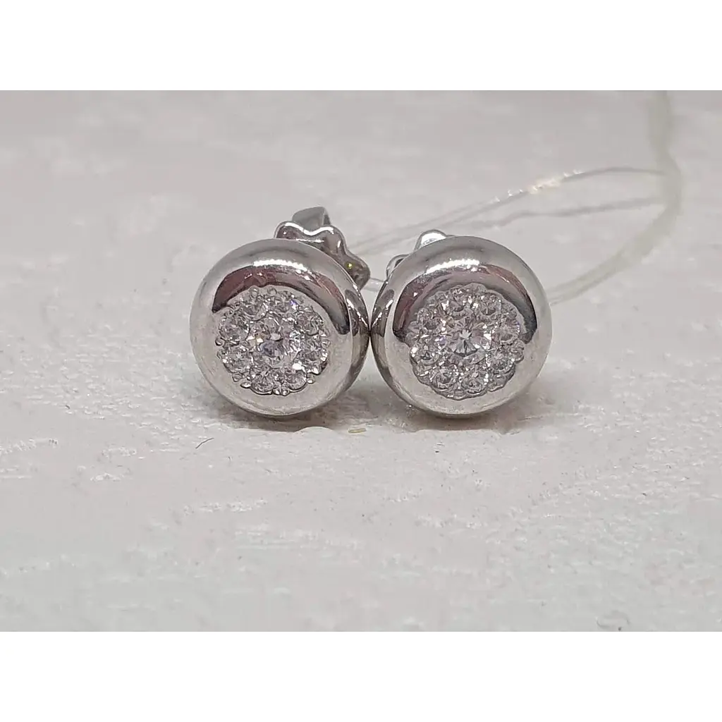 Серебряные пуссеты Qvaliz с фианитами. 902-00581 - фото 3