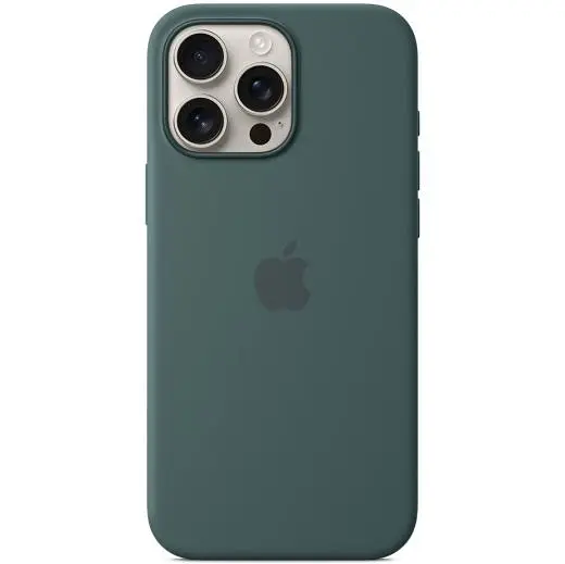 Силиконовый чехол CasePro Silicone Case with MagSafe Lake Green для iPhone 16 Pro Max - фото 2