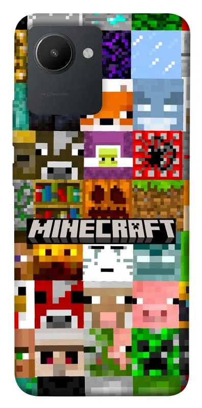 Чохол Demsky Minecraft collage для Realme C30s