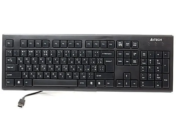 Клавіатура A4Tech KR-83 USB black - фото 2
