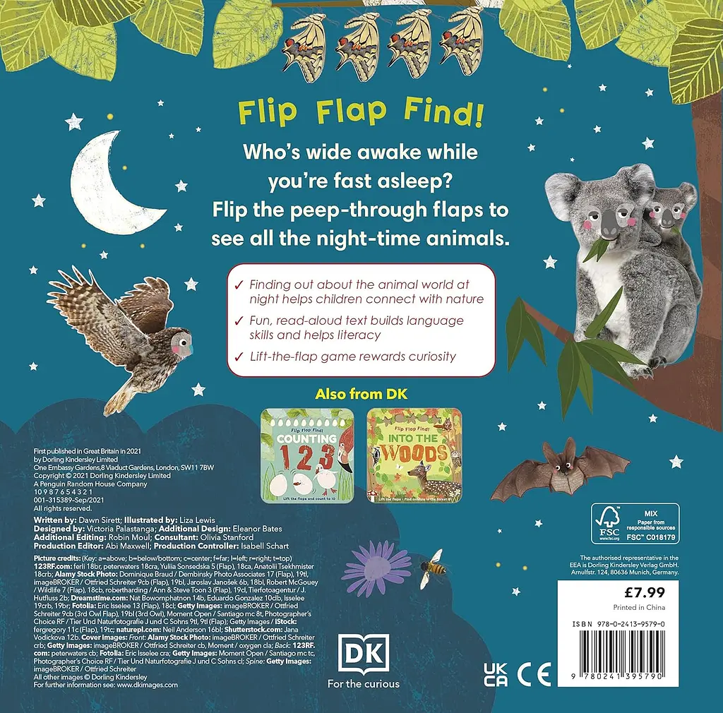 Flip Flap Find! Night-time Animals - фото 2