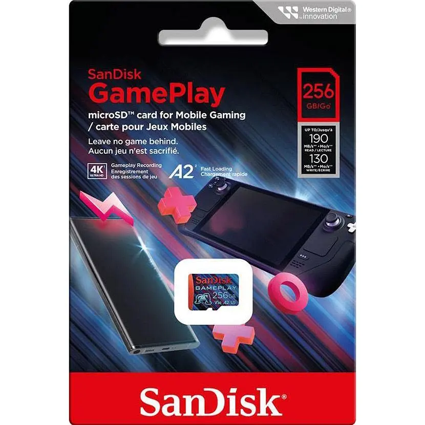 Карта пам'яті SanDisk microSDXC GamePlay 256GB UHS-I U3 A2 V30 (SDSQXAV-256G-GN6XN) [174437] - фото 3