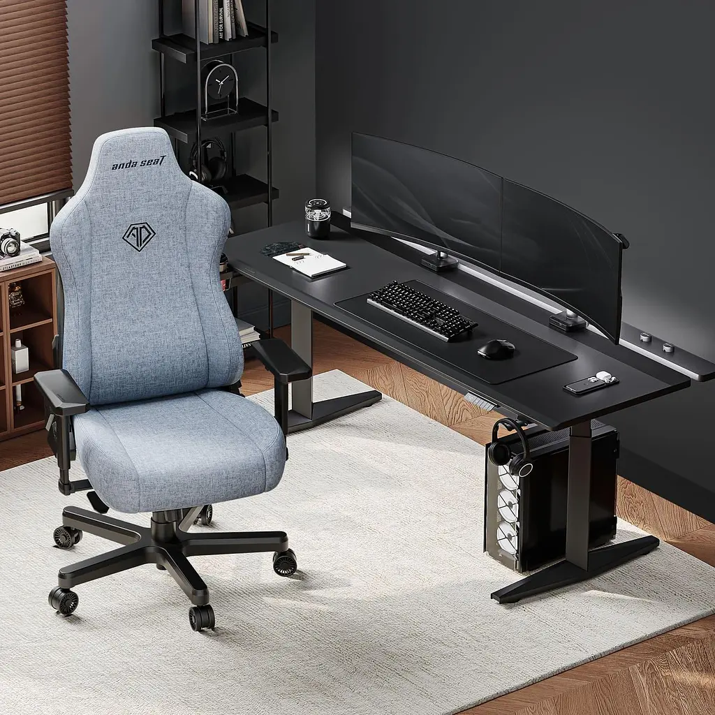 Ігрове крісло Anda Seat Kaiser 3E XL Gray Blue Fabric (AD23YC-XL-09-T-CF-T01) - фото 9