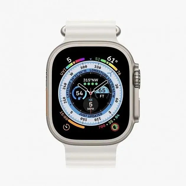 Розумний сенсорний смарт-годинник HK 8 pro Max Ultra Українське меню White (16078-hbr) - фото 3