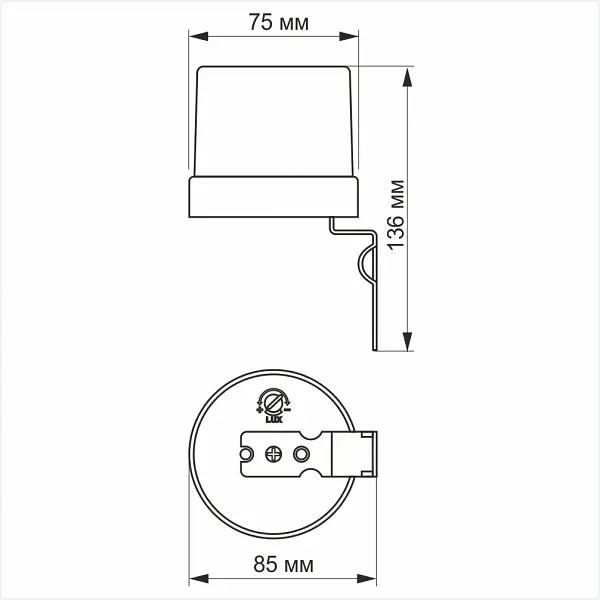 Датчик освещенности Videx VL-SN03 25A 220V фотометрический - фото 3
