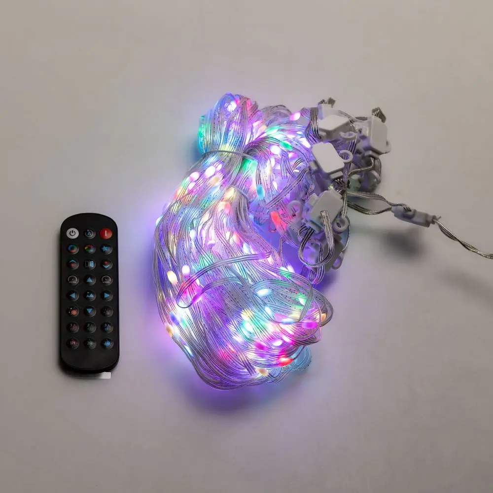 Розумна гірлянда-Штора 400 LED 3*3 м з керуванням зі смартфона, мультиколор - фото 7