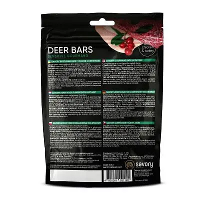 Лакомство для собак Savory Bars With Venison 100 г (4820261921120) - фото 2
