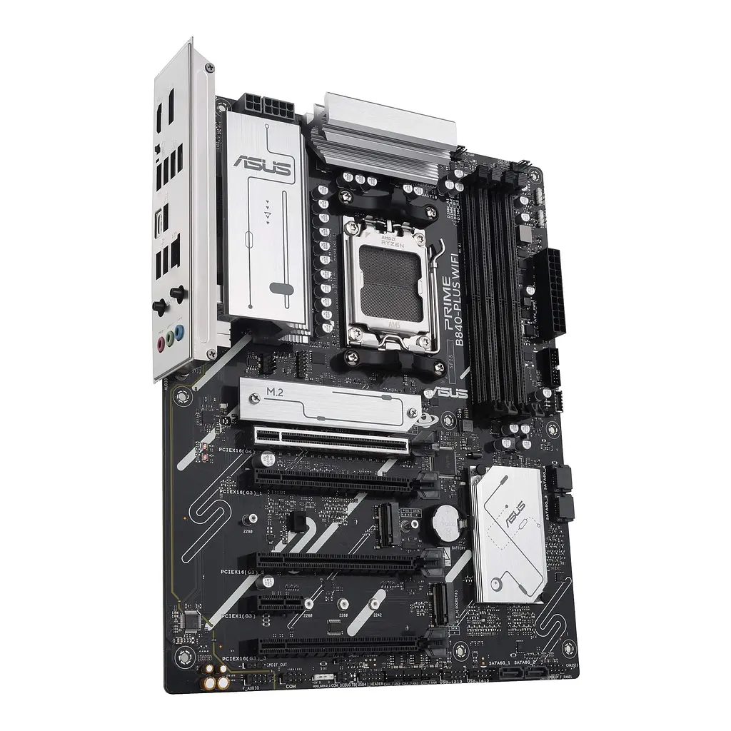 Материнcька плата PRIME B840-PLUS WIFI sAM5 B840 4xDDR5 M.2 HDMI DP Wi-Fi BT ATX Asus teh0019114 - фото 5