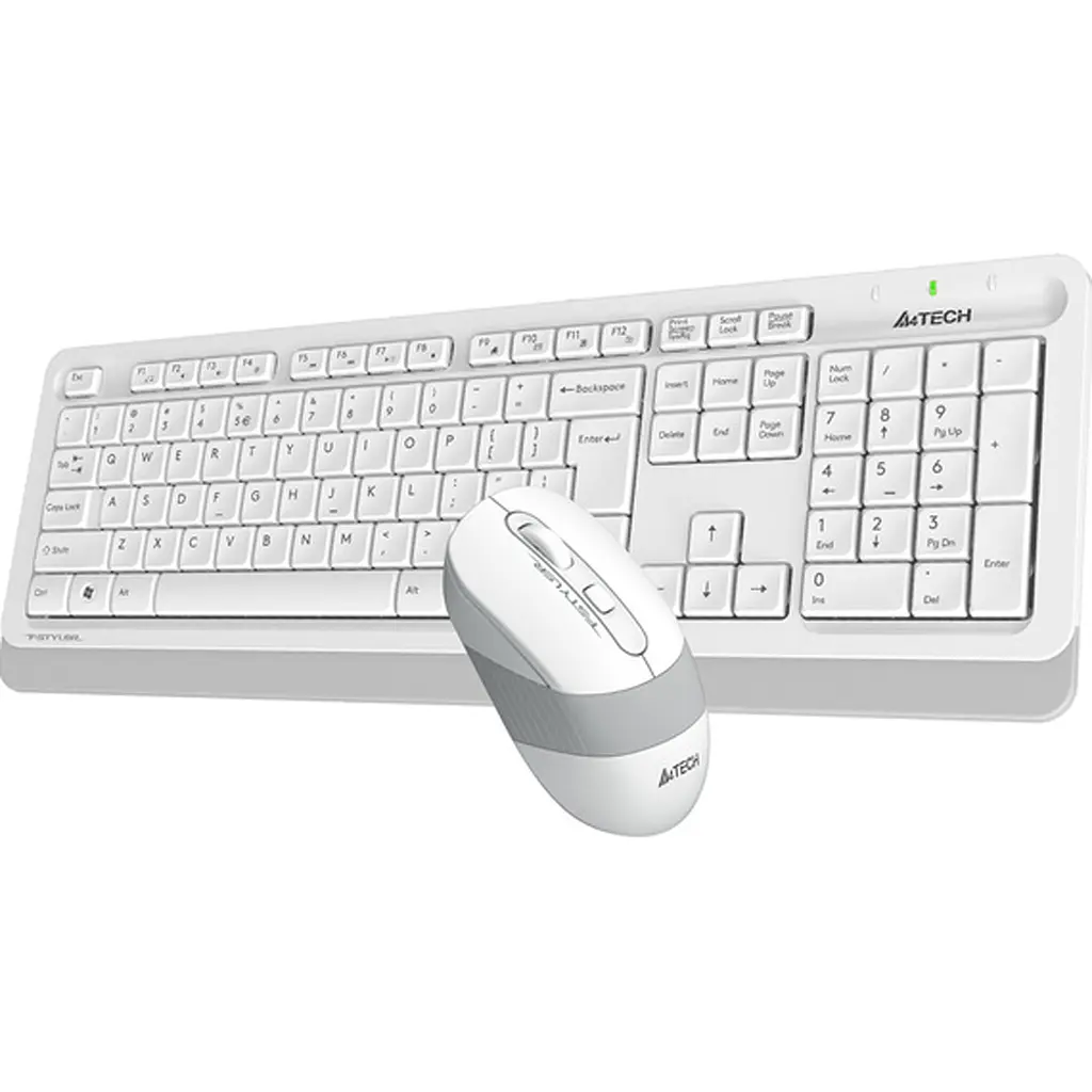 Комплект (клавиатура + мышь) A4Tech Fstyler FG1010 White/Gray [114625] - фото 2