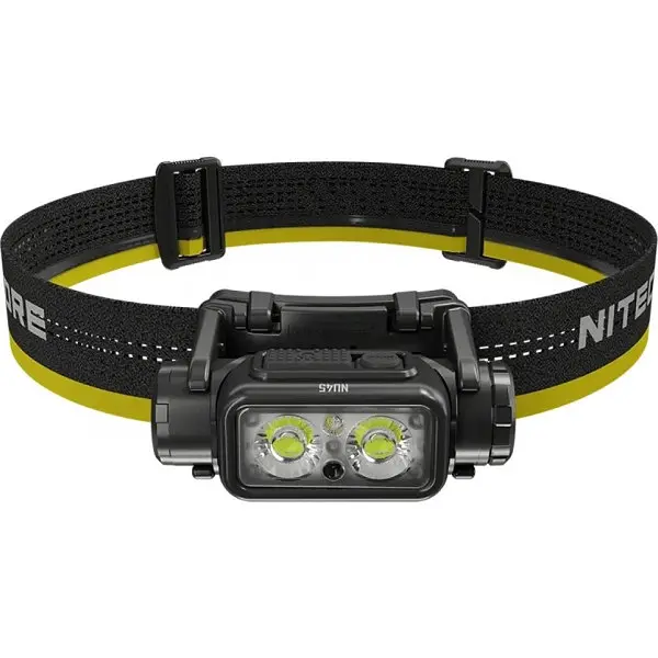 Ліхтар налобний Nitecore NU45 Білий + Червоний LED 1700 люмен 11 режимів 1x18650 USB-C датчик (1088-6-1536) - фото 3