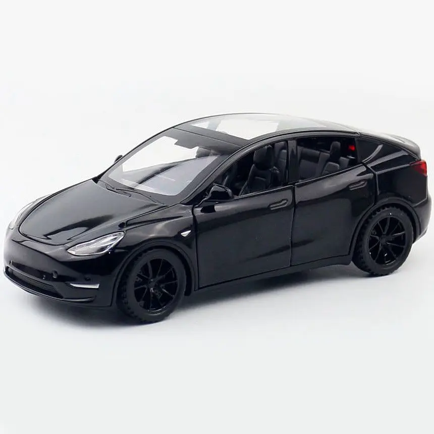 Колекційна металева модель електромобіля АвтоЕксперт Tesla Model Y з інерцією, світлом та звуком 1:32 - фото 5