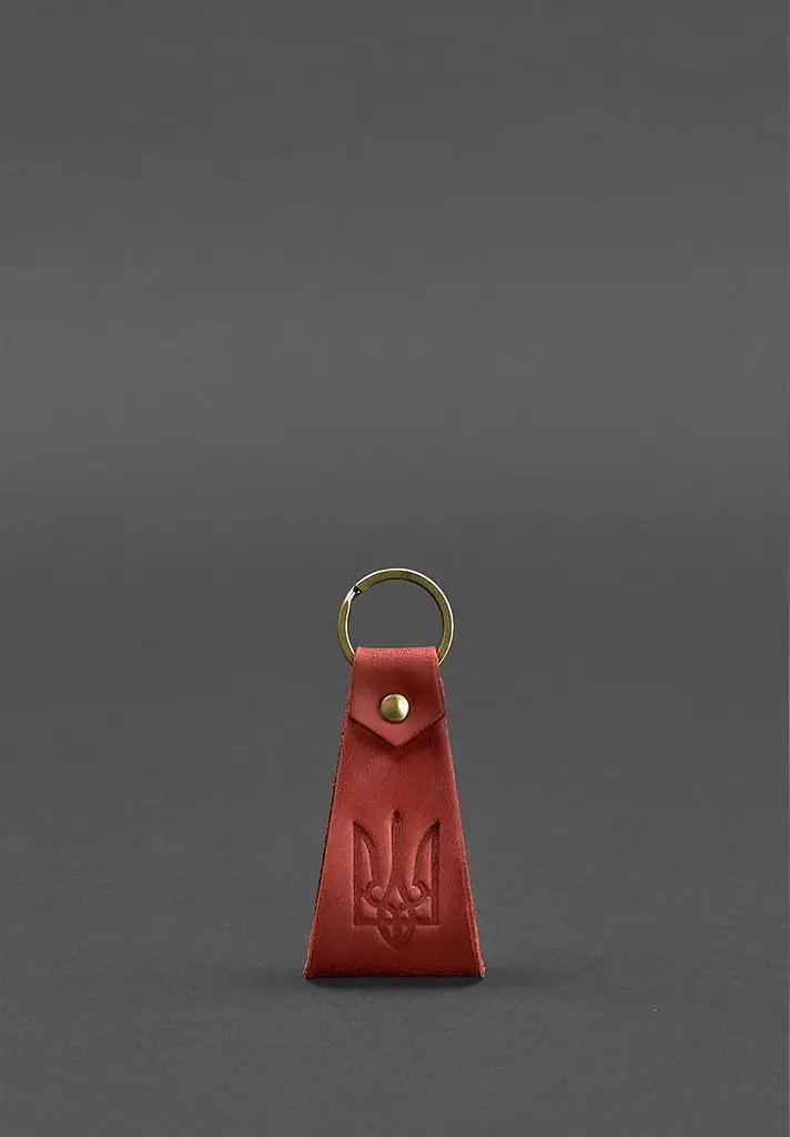 Кожаный брелок с гербом Украины - фото 5